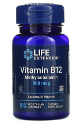 Life Extension - Vitamin B12 Methylcobalamin, 500mcg - 100 vegetarian lozenges - Nutri.se